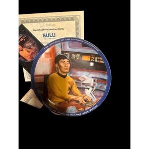 Star Trek collector plates Sulu